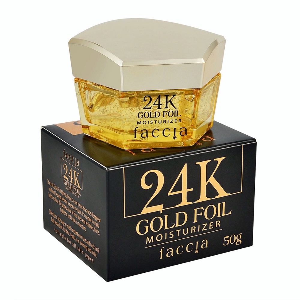 *NIB* Faccia 24K Gold Foil Moisturizer